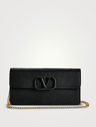 VLOGO Leather Chain Wallet