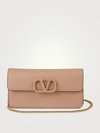 VLOGO Leather Chain Wallet