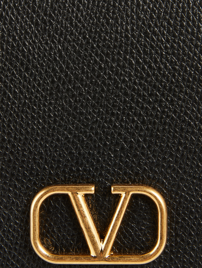 VLOGO Leather Crossbody Chain Wallet