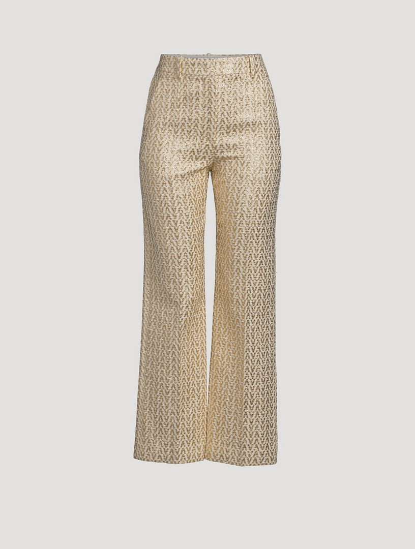 Bouclé V Optical Trousers