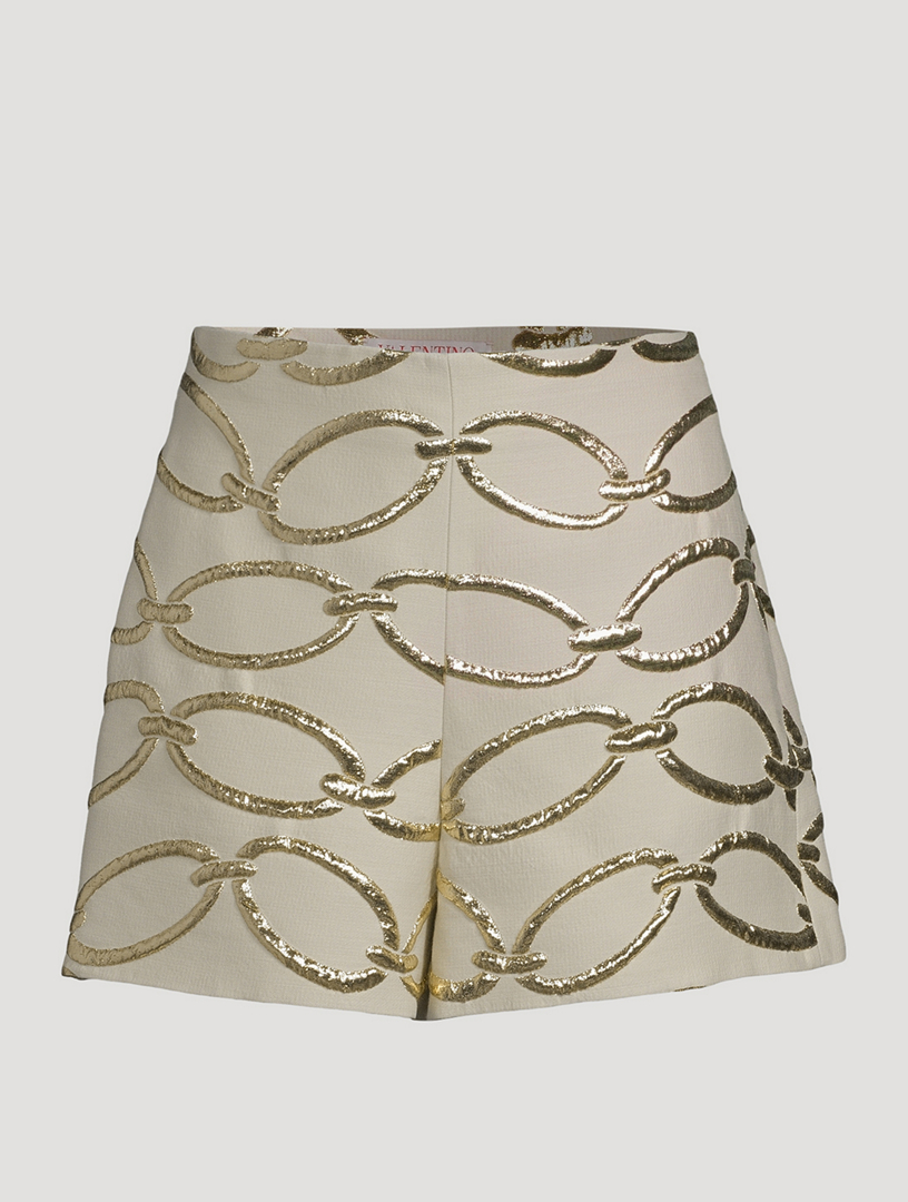 Valentino Chain 1967 Brocade Shorts