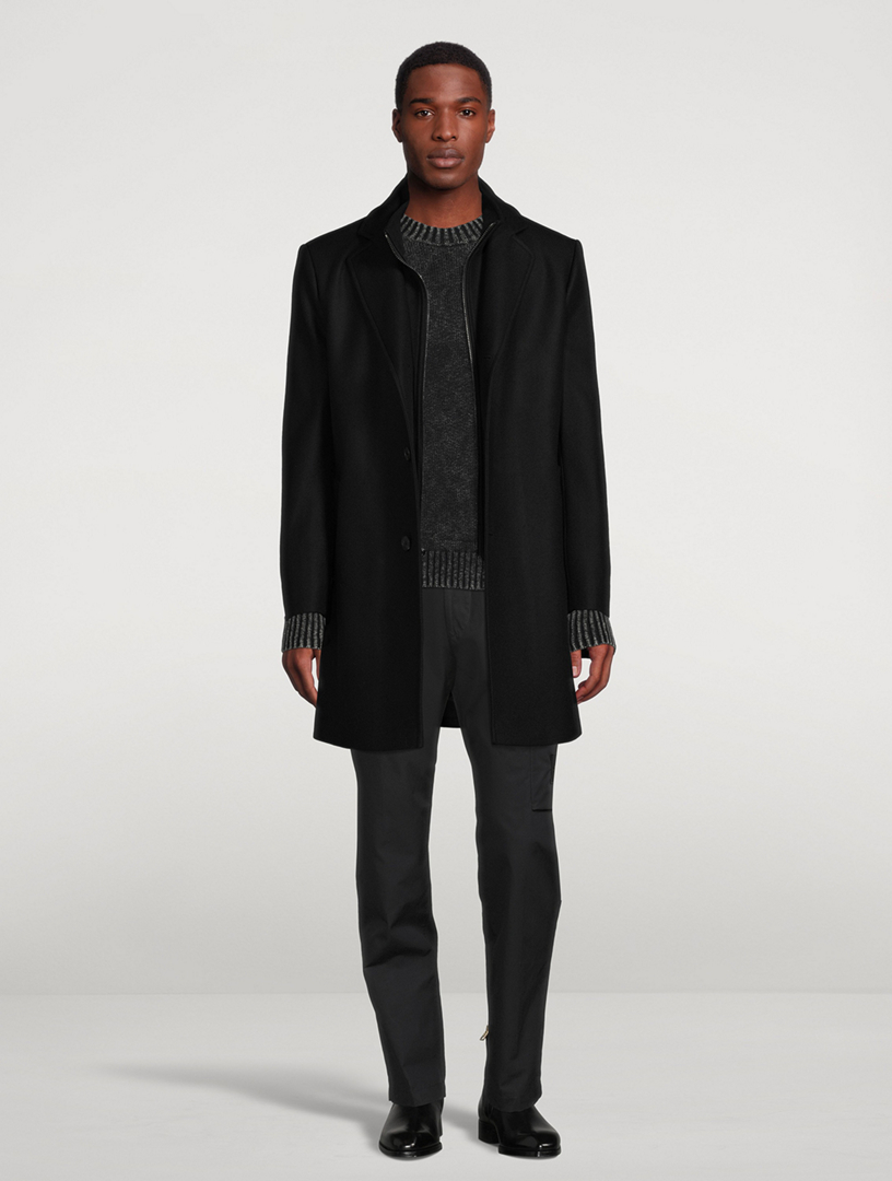 HiSO Wool And Cashmere Coat With Bib | Holt Renfrew
