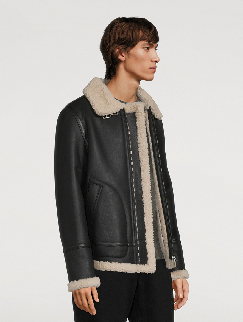 HiSO Ariel Genuine Sheepskin Shearling Aviator Jacket | Holt Renfrew