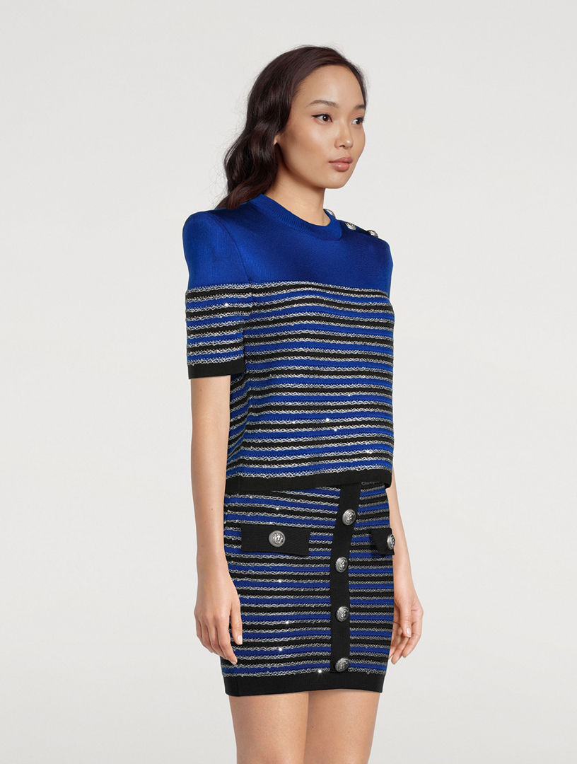 Striped Knit Top