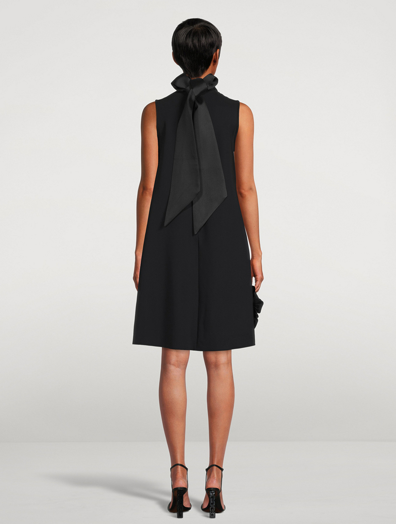 Quince Shift Dress With Floral Appliqué