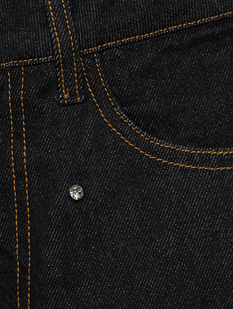 Libby Beaded Straight Jeans