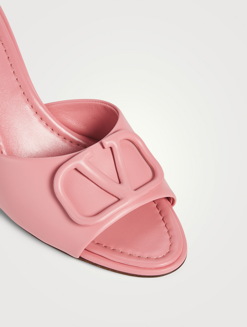 VLOGO Leather Mules