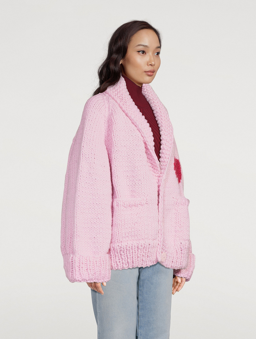 Wool Short Cardigan