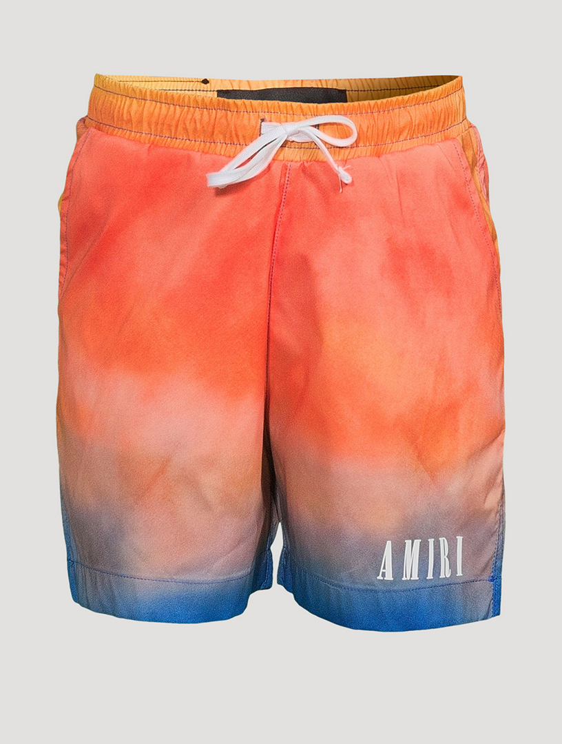 Short de bain à imprimé noué-teint