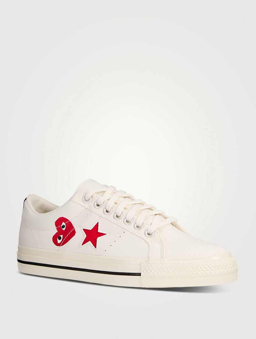 Converse x cdg outlet blanche