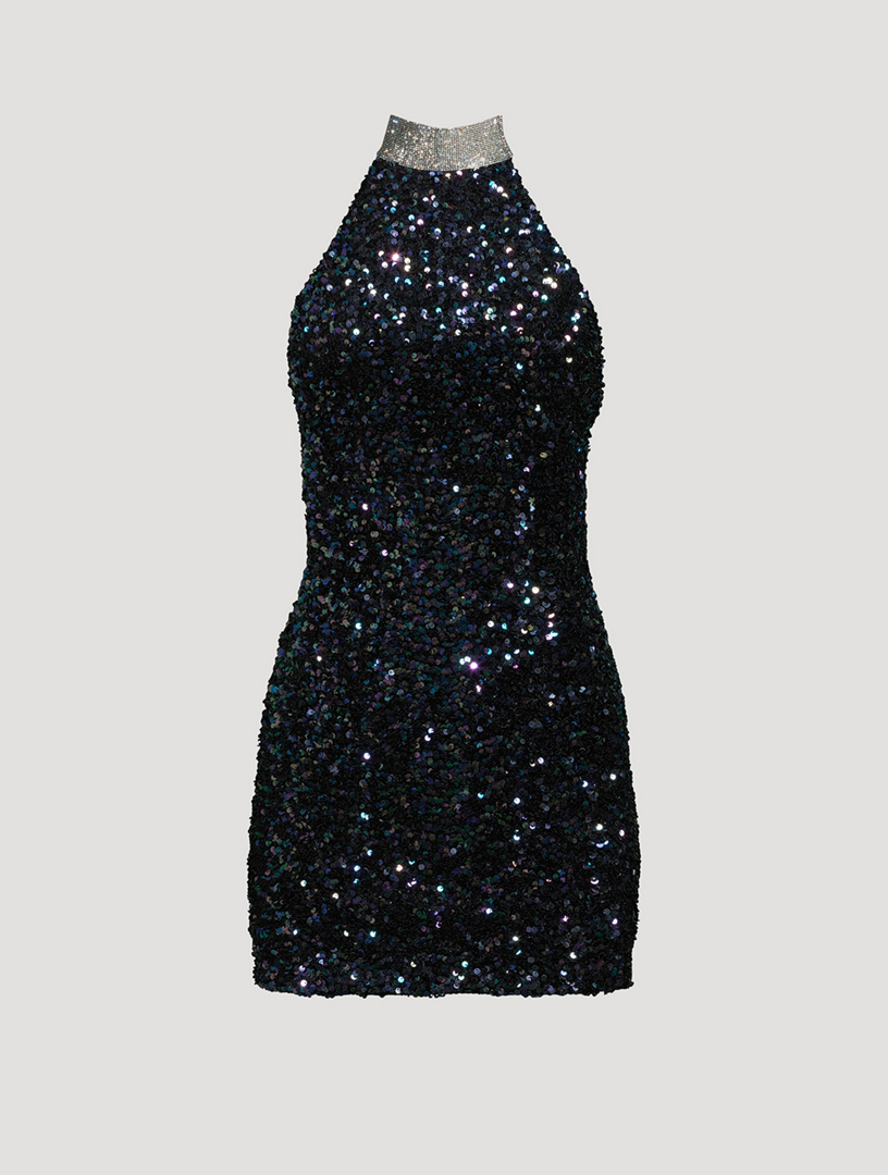 NUÉ Gaby Sequin Halter Dress | Holt Renfrew