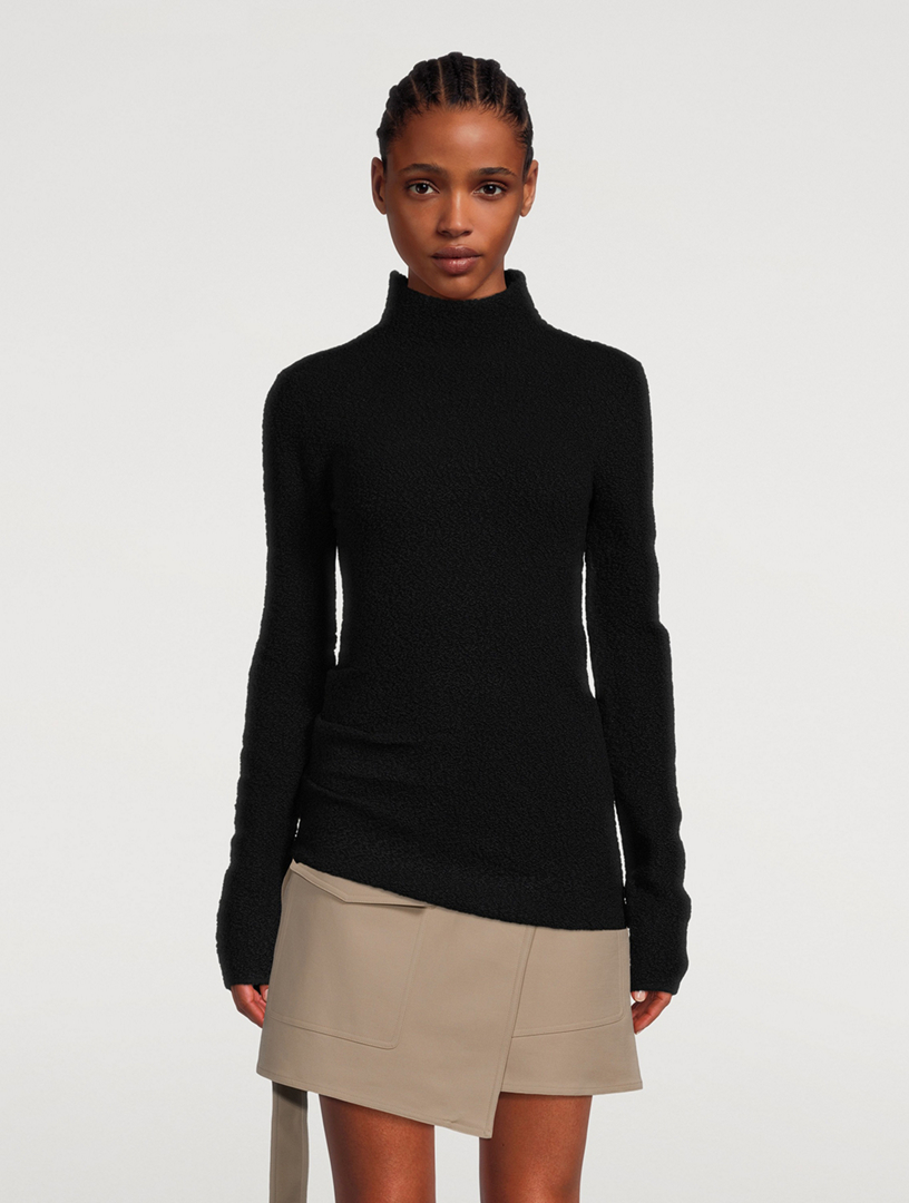 HELMUT LANG Asymmetric Turtleneck Sweater | Holt Renfrew