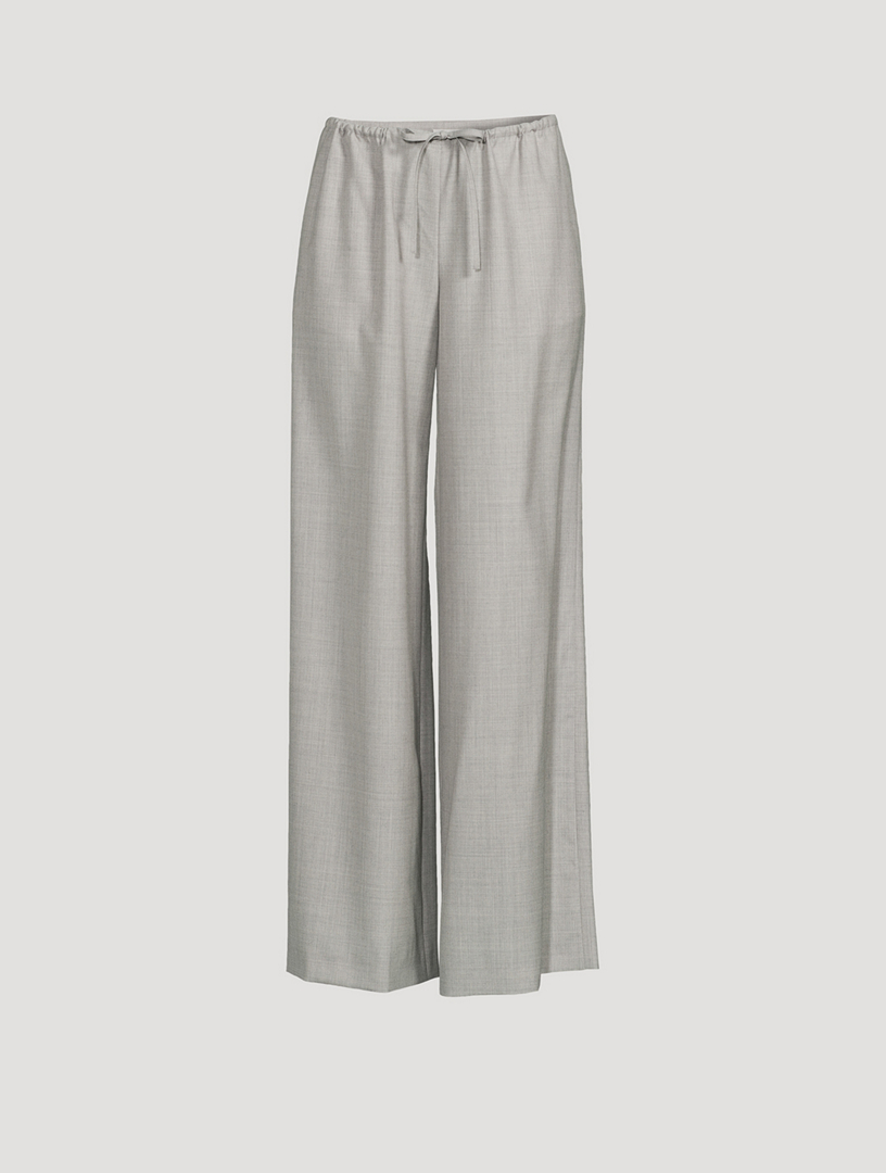 Barrie Drawstring Wool Pants