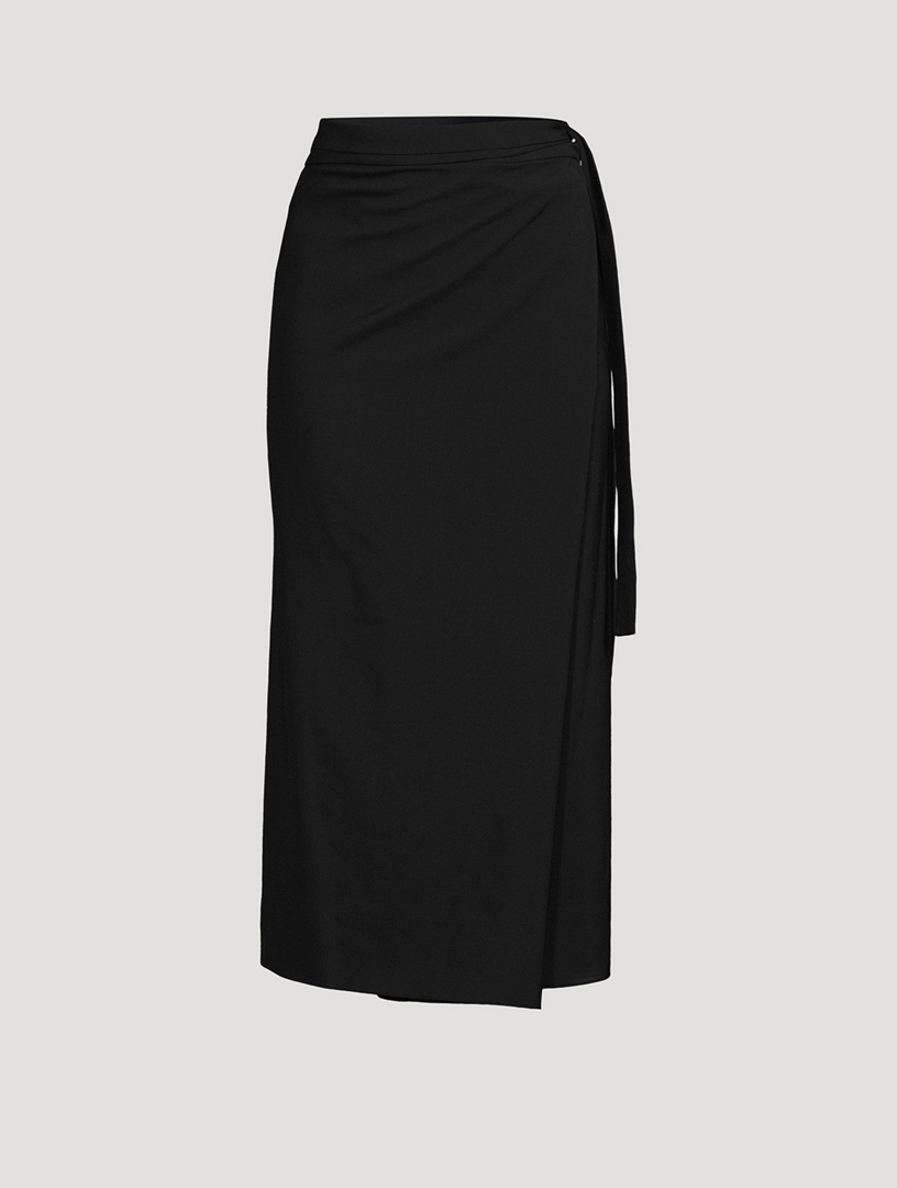 THE ROW Branwen Draped Midi Skirt | Holt Renfrew