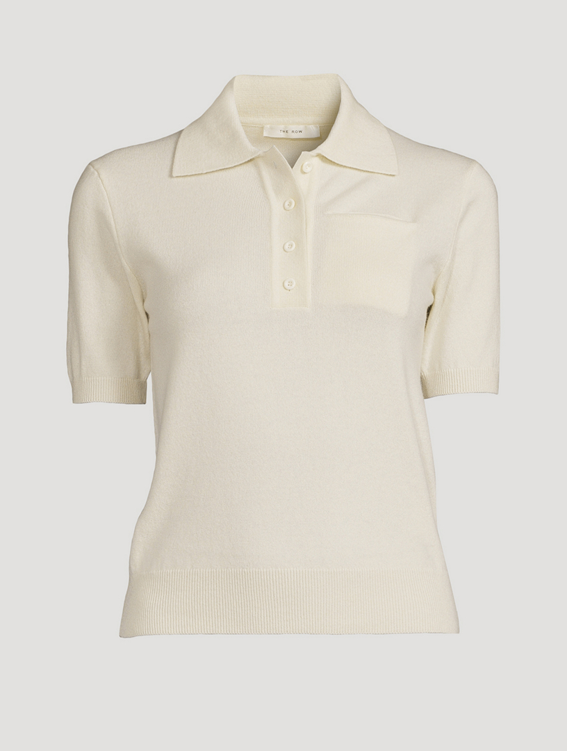 THE ROW Olin Cashmere Polo Shirt | Holt Renfrew