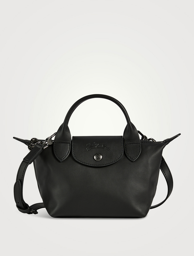 LONGCHAMP XS Le Pliage Xtra Leather Top Handle Bag