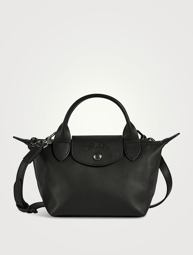 Longchamp leather tote online sale