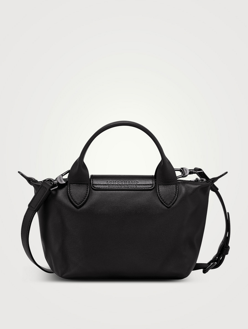 Longchamp all black hot sale le pliage