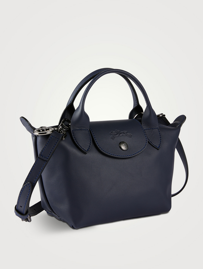 Longchamp Le Pliage Xtra M Hobo Bag Navy Leather Women