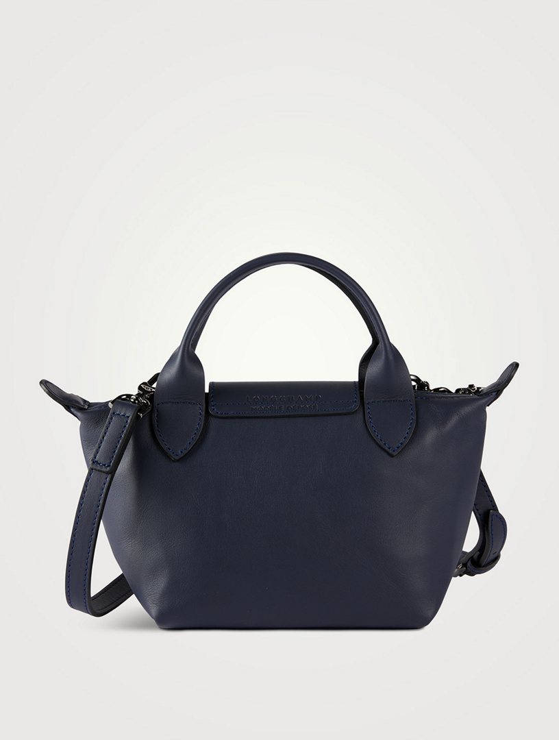 Longchamp Le Pliage Xtra Xs Crossbody Bag Navy Leather Women