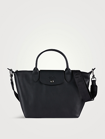 Small Le Pliage Xtra Leather Top Handle Bag