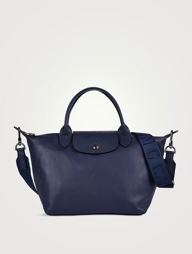 Navy top handle clearance bag