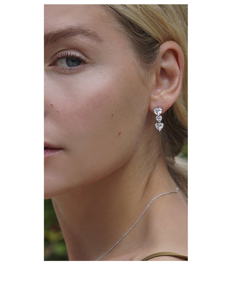 Gramercy Triple Heart Earrings