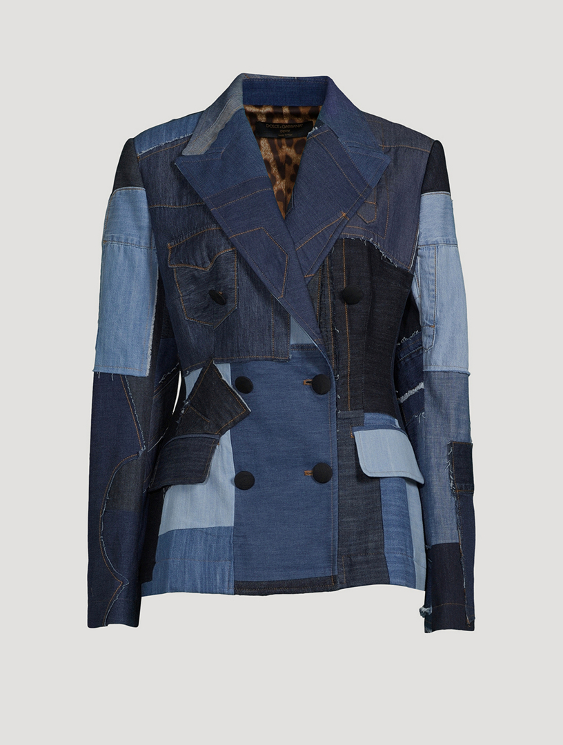 Blazer patchwork best sale