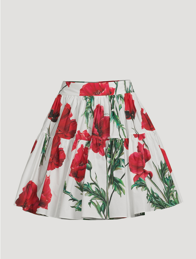 Dolce gabbana peony skirt hotsell