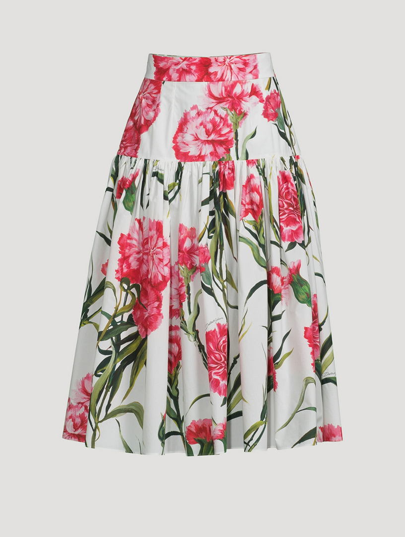 Dolce gabbana peony skirt hotsell