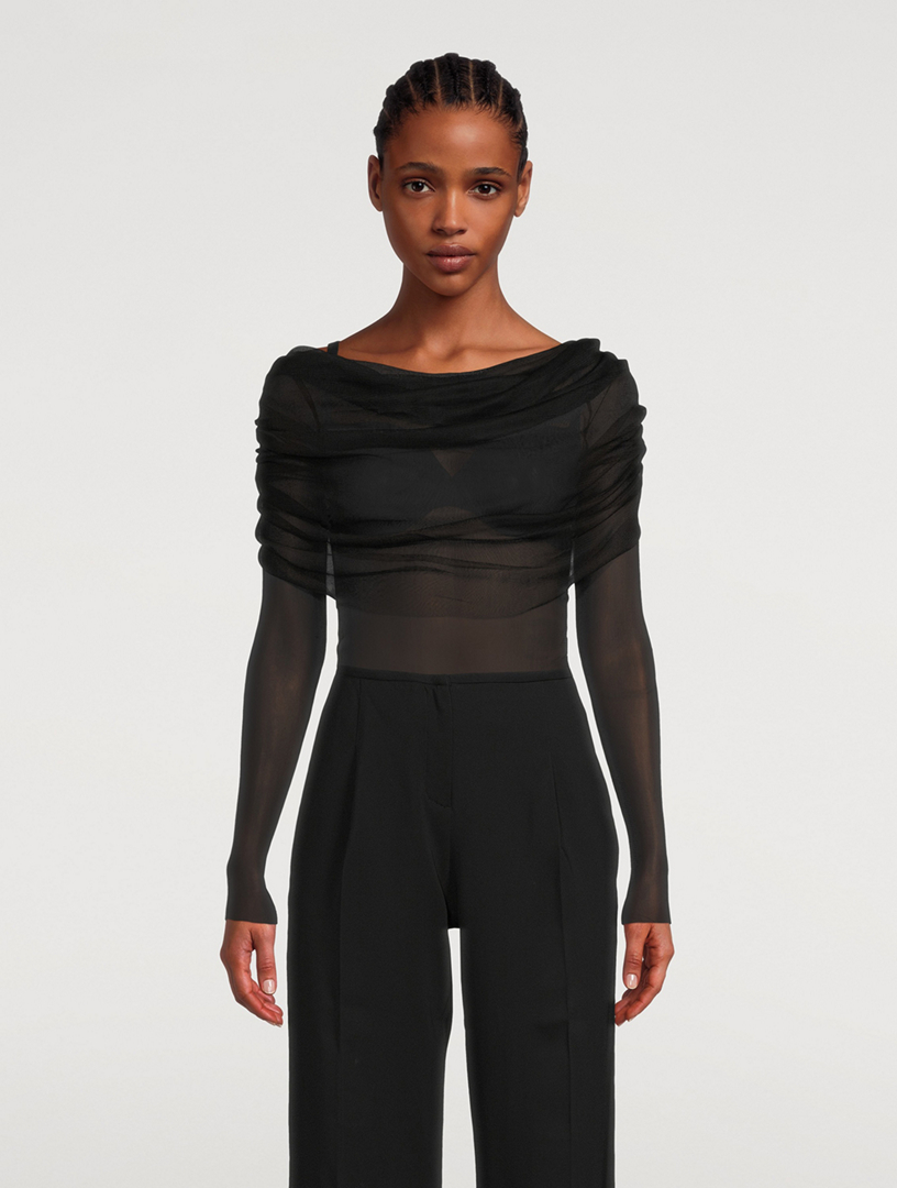 CHRISTOPHER ESBER Milestone Silk Veil Top | Holt Renfrew