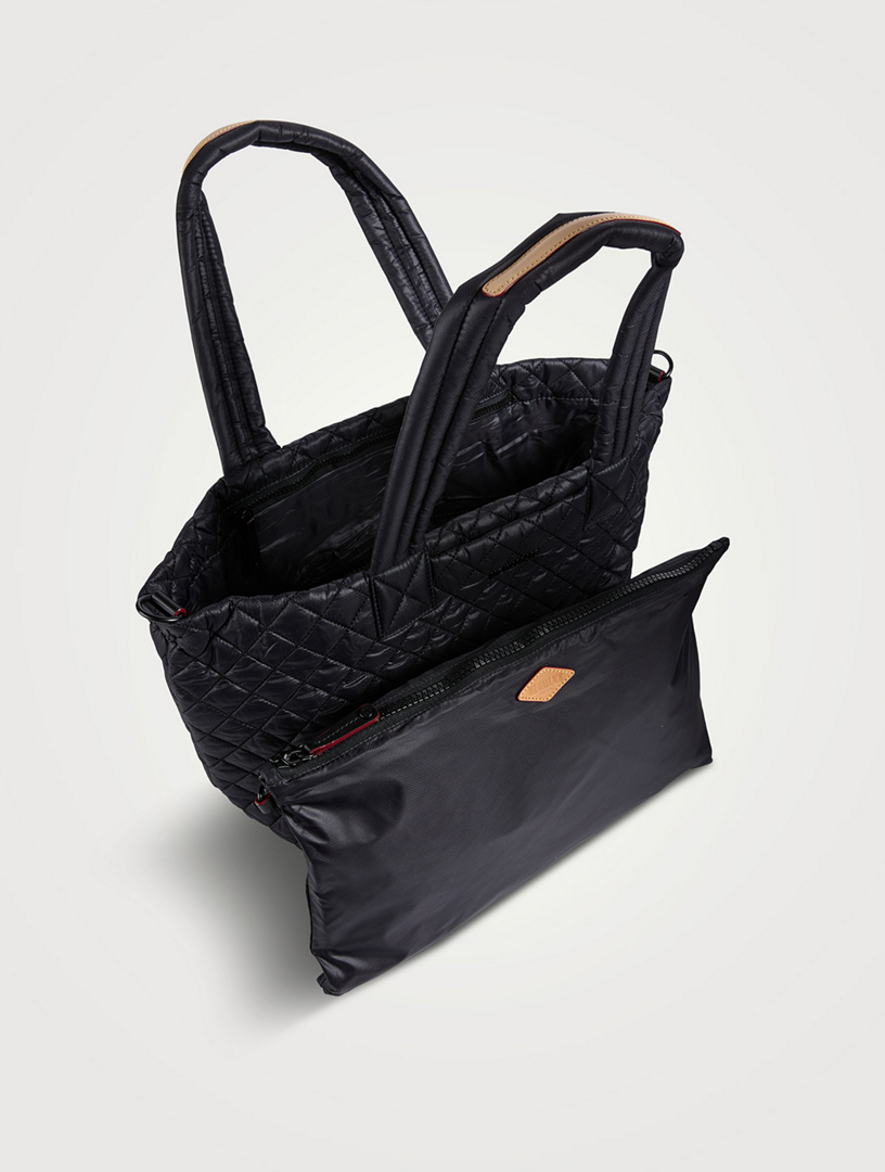 Black Medium Metro Tote Deluxe