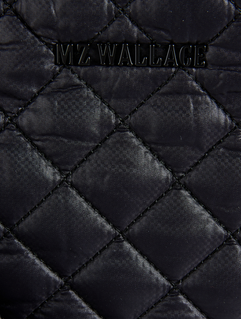 Medium Metro Box Tote Bag in Black Leather | MZ Wallace