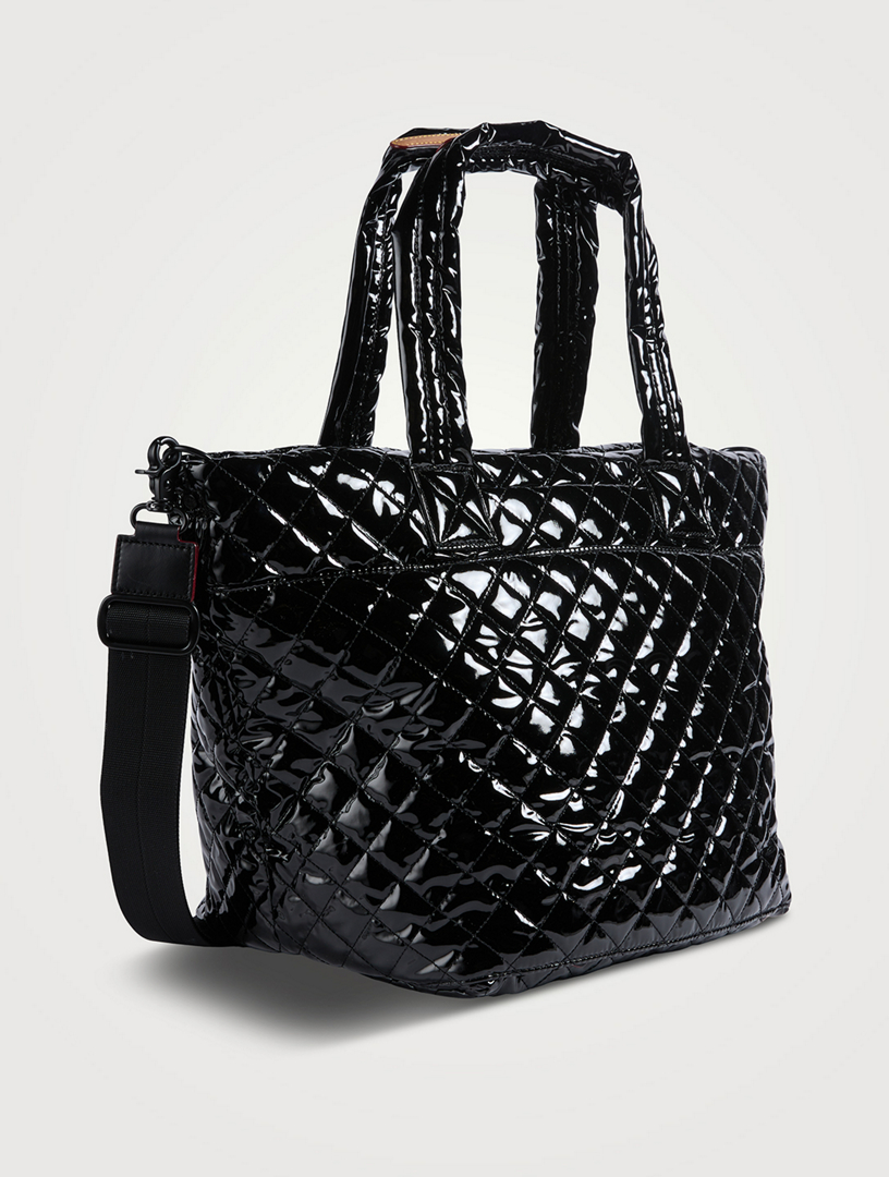 Mz wallace shop black patent tote