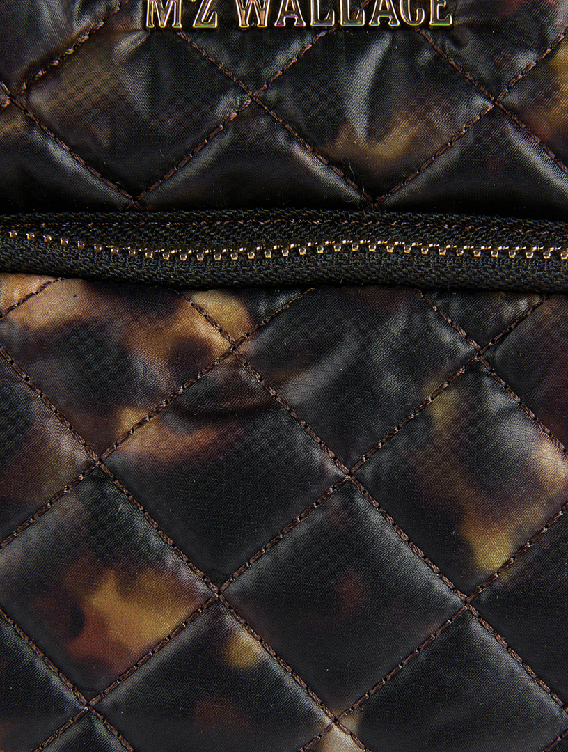 Crosby Drawstring Bucket Bag In Tortoise Print