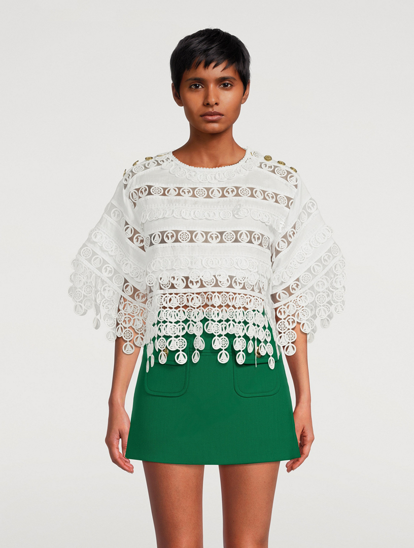 High Tide Nautical Crop Top