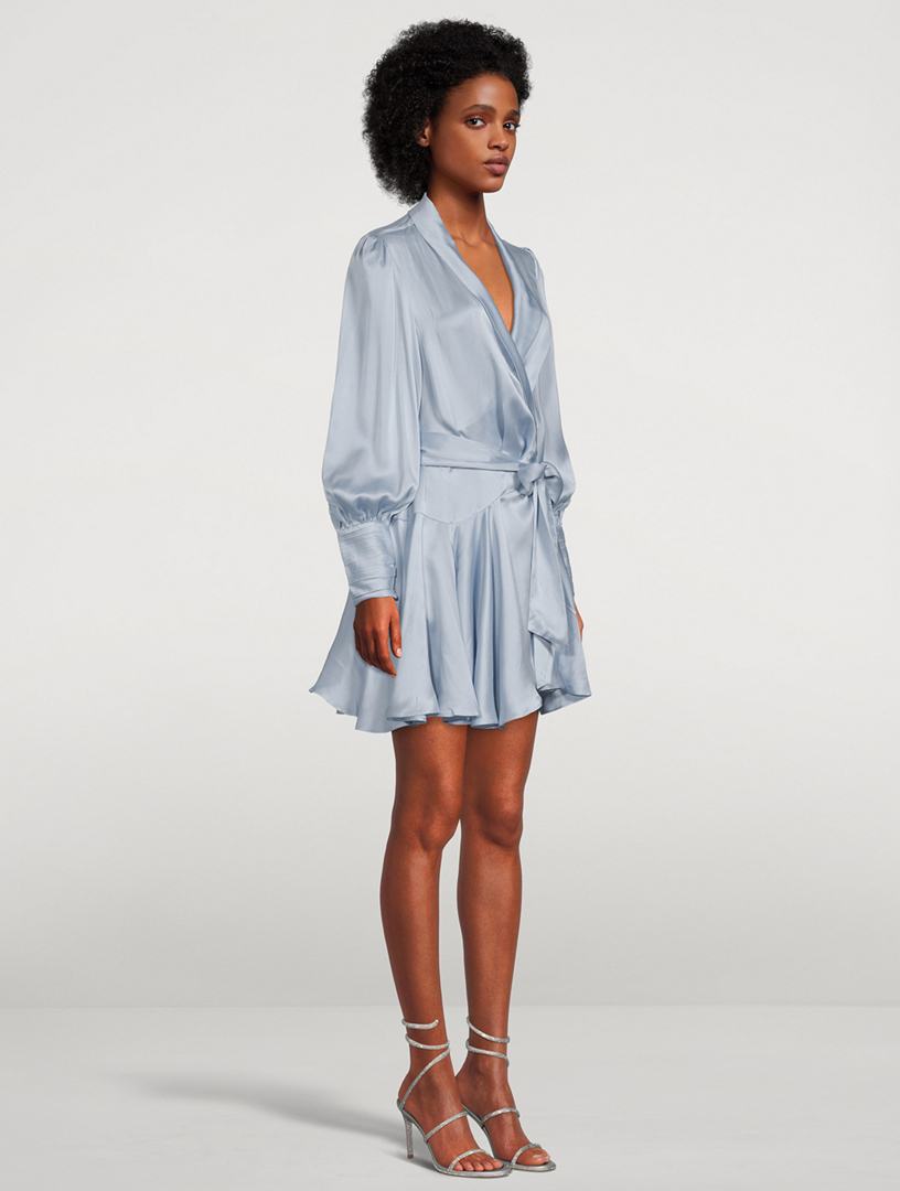 Zimmermann wrap deals short dress