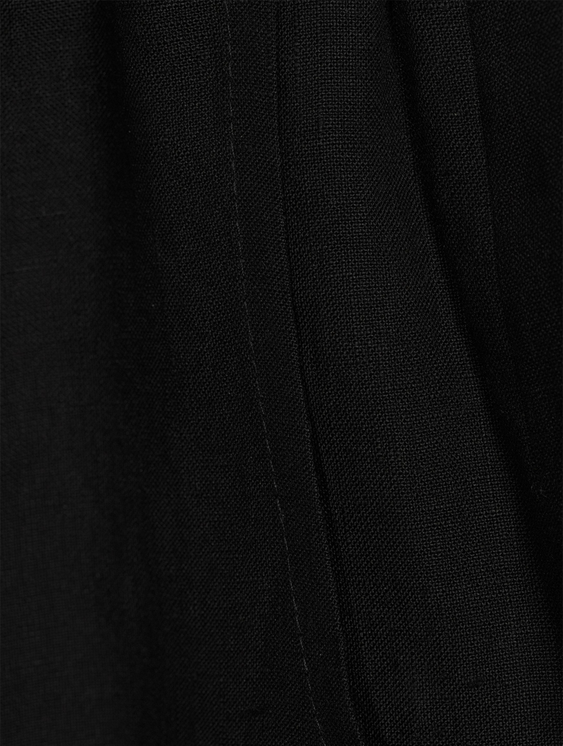 Wide-Leg Linen Trousers