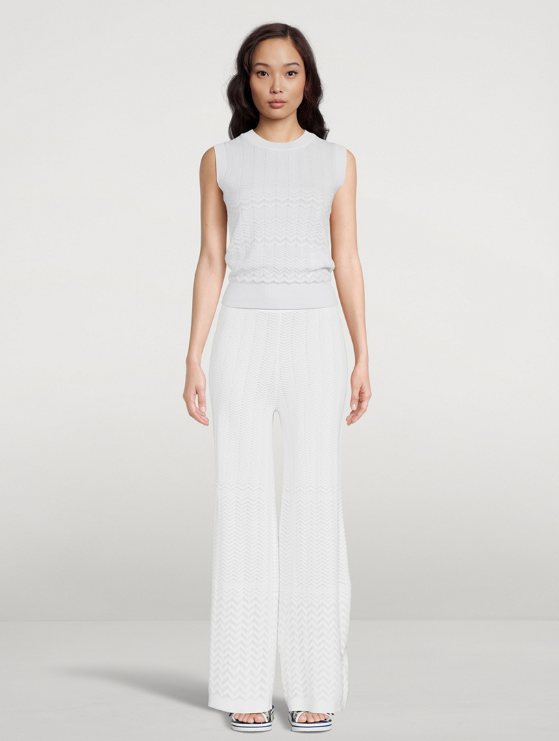 Wide-Leg Knit Pants