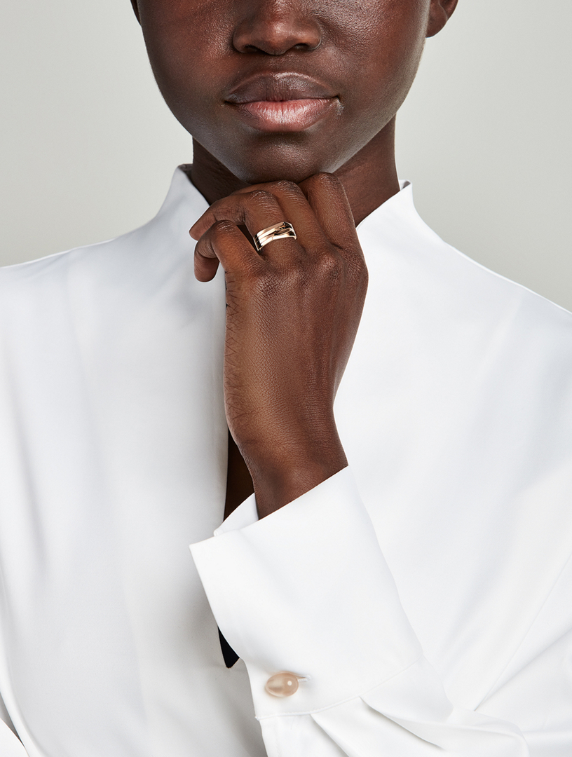 REPOSSI Antifer 18K Gold Four-Row Ring | Holt Renfrew