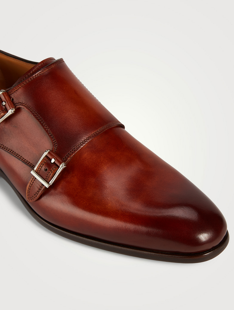 Magnanni double monk strap cognac on sale