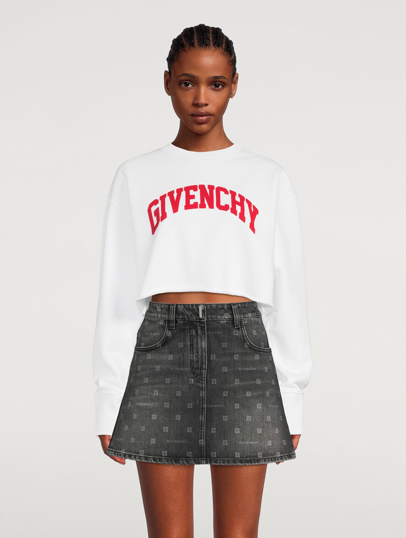 Black WOMAN Crop Sweatshirt 2911190