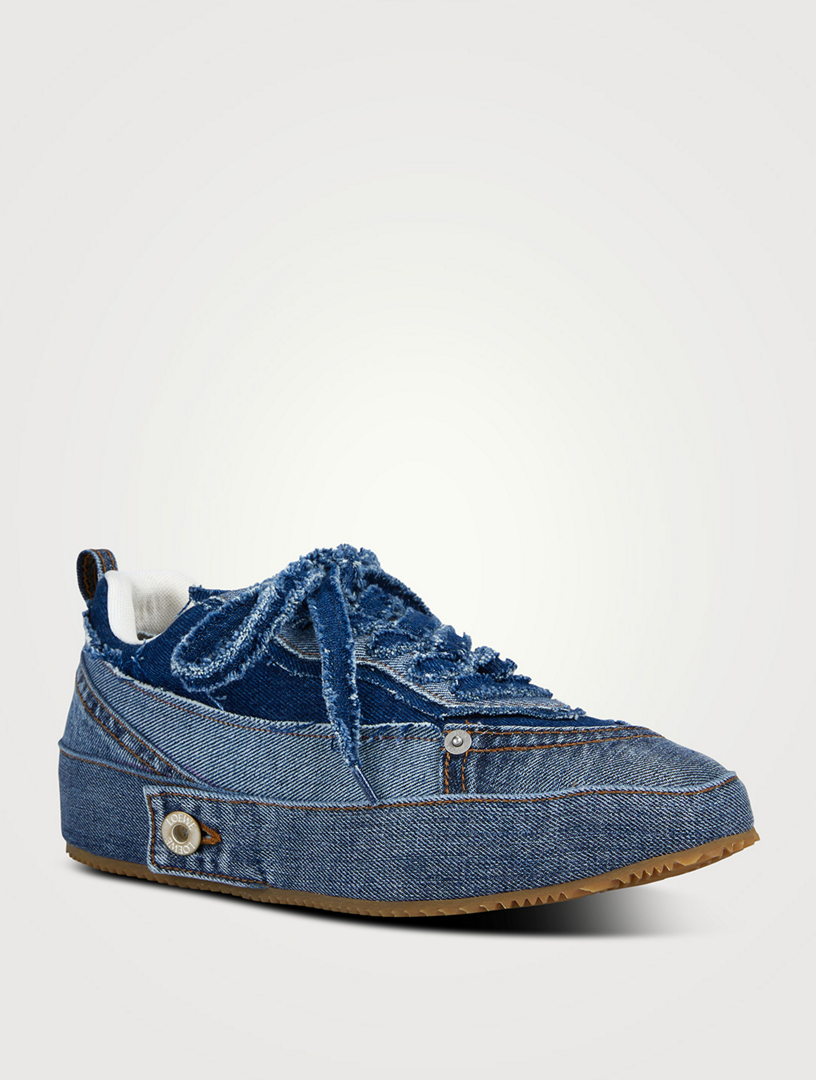 ★関税込み★ LOEWE Sneakers LOEWE Deconstructed Denim Sneakers | Holt Renfrew