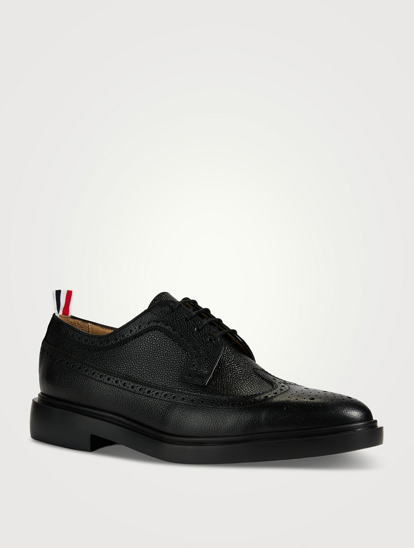 Classic Grained Leather Longwing Brogue Shoes