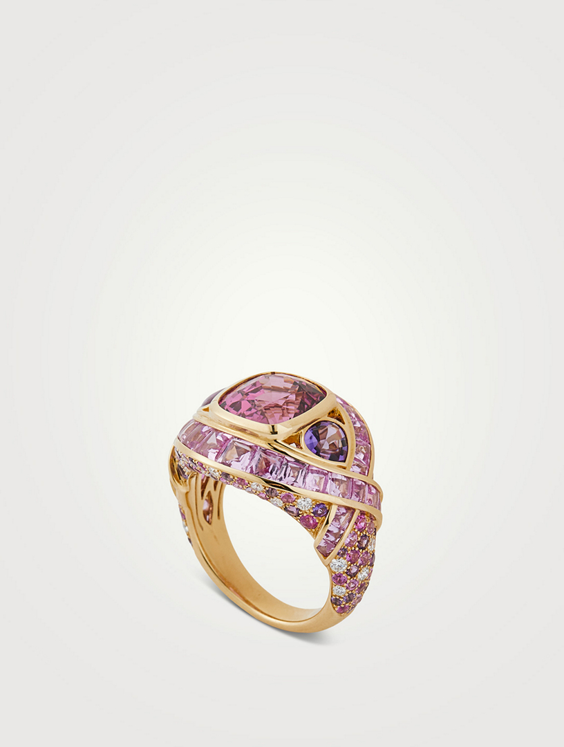 Zipna Pink Spinel Ring