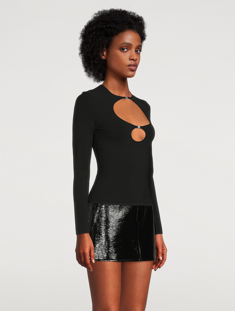 Cut-Out Compact Viscose Top