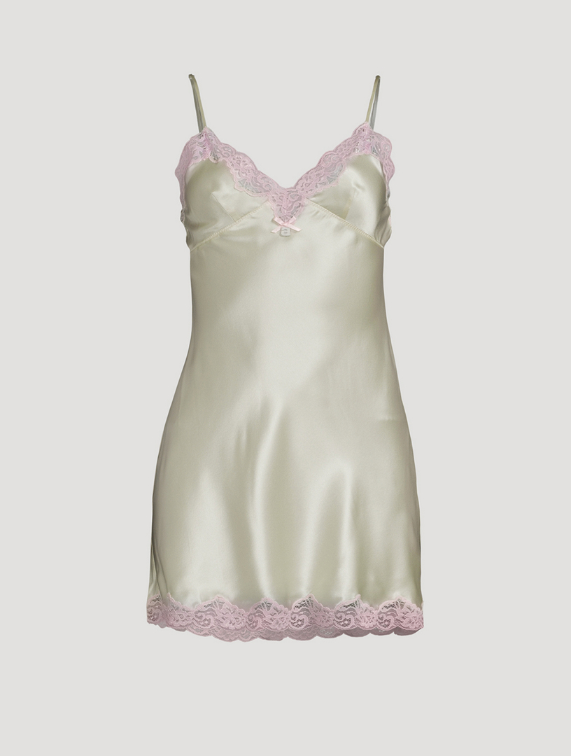 Silk Charmeuse Mini Slip