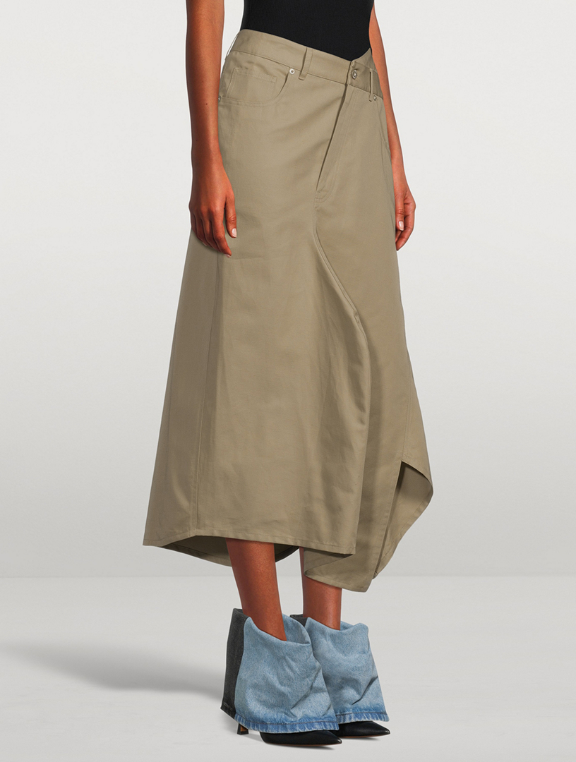 LOEWE Deconstructed Midi Skirt | Holt Renfrew