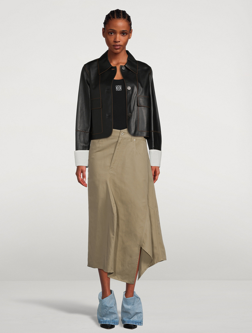 LOEWE Deconstructed Midi Skirt | Holt Renfrew