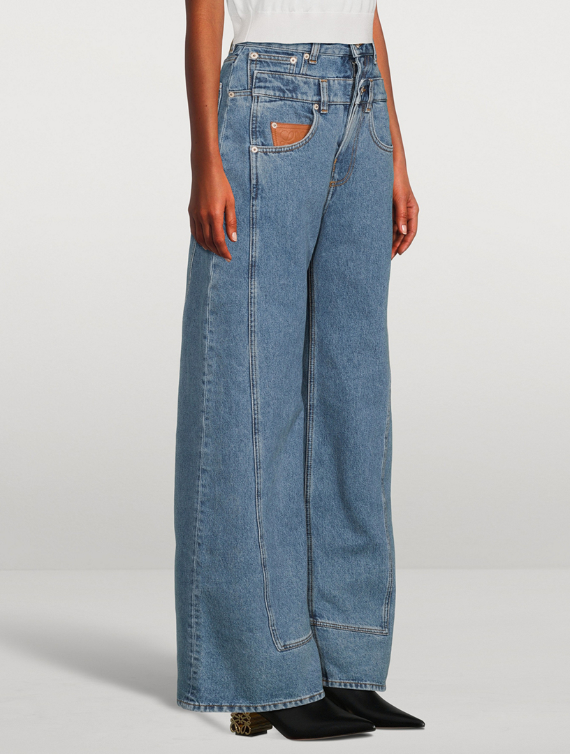 LOEWE Trompe L'œil Wide-Leg Jeans | Holt Renfrew